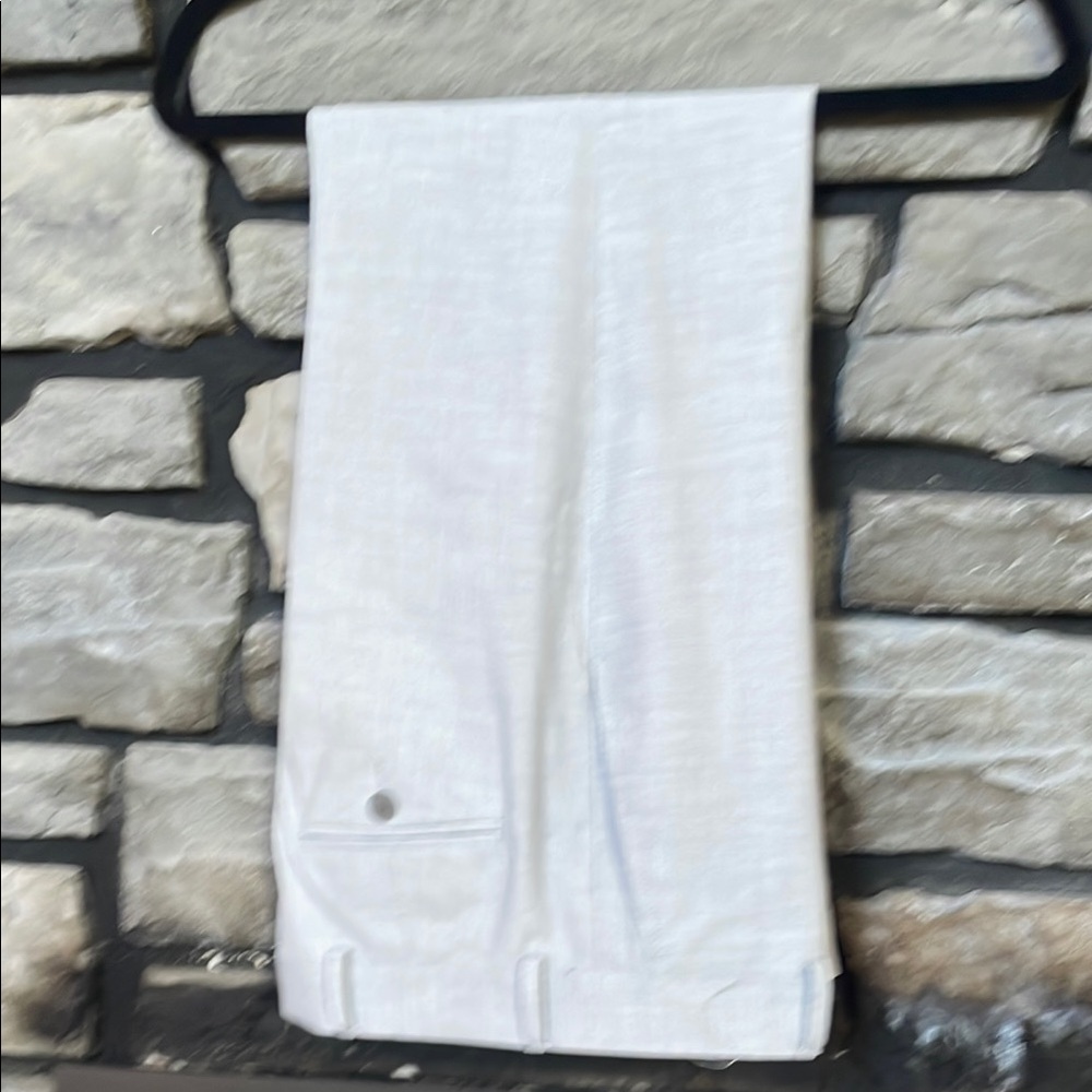 JF J.Ferrar Slim Fit White Pants
